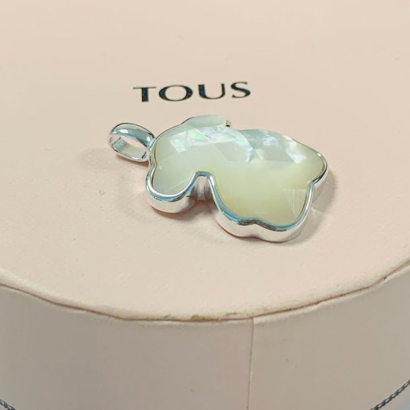 Silver TOUS Color Pendant with faceted onyx 3,3cm. sterling silver - Picture 2 of 10